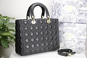 Dior Lady Large Black Bag - M0566O - 32 x 25 x 11 cm - 6