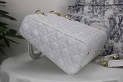 Dior Lady Large White Bag - M0566O - 32 x 25 x 11 cm - 2