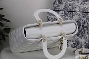 Dior Lady Large White Bag - M0566O - 32 x 25 x 11 cm - 3