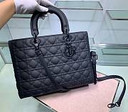 Dior Lady Large Black Ultramatte Bag - M0566I - 32 x 25 x 11 cm - 1