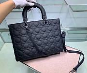 Dior Lady Large Black Ultramatte Bag - M0566I - 32 x 25 x 11 cm - 4