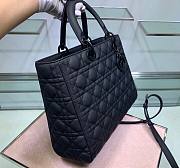 Dior Lady Large Black Ultramatte Bag - M0566I - 32 x 25 x 11 cm - 6