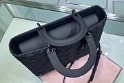 Dior Lady Large Black Ultramatte Bag - M0566I - 32 x 25 x 11 cm - 5