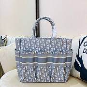 Dior Christian Catherine Bag Gray Oblique - 34.5x17.5x30cm - 3