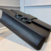 Dior 30 Montaigne Black Ultramatte Grained Calfskin Bag - M9203S - 24 x 17 x 8 cm  - 5
