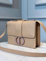 Dior 30 Montaigne Beige Ultramatte Grained Calfskin Bag - M9203S - 24 x 17 x 8 cm  - 3