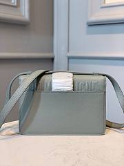 Dior 30 Montaigne Gray Ultramatte Grained Calfskin Bag - M9203S - 24 x 17 x 8 cm  - 6