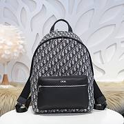 Christian Dior | Black Oblique Pattern Backpack - 30x42x15cm - 1