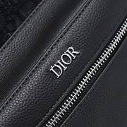 Christian Dior | Black Oblique Pattern Backpack - 30x42x15cm - 5