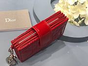  Dior Lady 5-gusset Red Patent Card Holder  - S0074O - 10.5 x 6 x 3 cm - 4