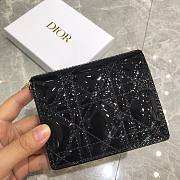 Dior Lady Mini Wallet Black Patent - S0178O - 11x9x3.5cm - 6