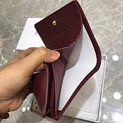 Dior Lady Mini Wallet Red Wine Patent - S0178O - 11x9x3.5cm - 6