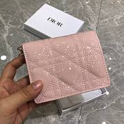 Dior Lady Mini Wallet Warm Taupe Patent - S0178O - 11x9x3.5cm - 5