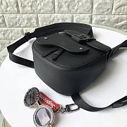 Dior Saddle Backpack Black Grained Calfskin - 1ADBA0 - 19x27.5x11.5cm - 5