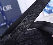 Dior Saddle Backpack Black Black Dior Oblique Jacquard - 1ADBA0 - 19x27.5x11.5cm - 4