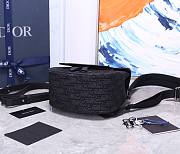 Dior Saddle Backpack Black Black Dior Oblique Jacquard - 1ADBA0 - 19x27.5x11.5cm - 5
