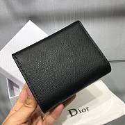 Dior Saddle Compact Zipped Wallet Black - S5673C - 11x8.8x3.5cm - 2