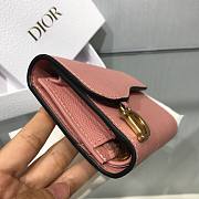 Dior Saddle Compact Zipped Wallet Pink - S5673C - 11x8.8x3.5cm - 3
