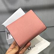Dior Saddle Compact Zipped Wallet Pink - S5673C - 11x8.8x3.5cm - 2