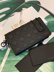 Dior Lady Pouch Black- S0204S - 22x12x5cm - 6