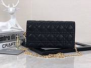 Dior Lady Pouch Black Lambskin - S0204O - 22cm - 2