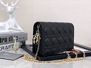 Dior Lady Pouch Black Lambskin - S0204O - 22cm - 3