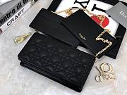 Dior Lady Pouch Black Lambskin - S0204O - 22cm - 5