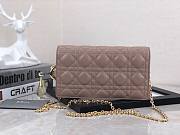 Dior Lady Pouch Warm Taupe Lambskin - S0204O - 22cm - 2