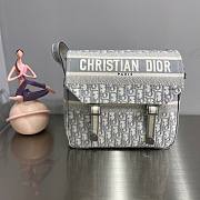 Dior Diorcamp Bag Gray Oblique Embroidery - M1291V - 28.5 x 25 x 12 cm - 1