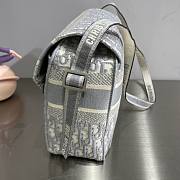 Dior Diorcamp Bag Gray Oblique Embroidery - M1291V - 28.5 x 25 x 12 cm - 6