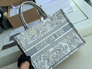 Christian Dior |Book Tote Small Gray - M1296ZR - 36.5x28x14cm - 6