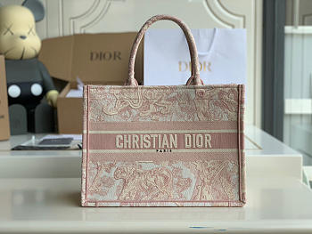 Christian Dior |Book Tote Small Pink - M1296ZR - 36.5x28x14cm