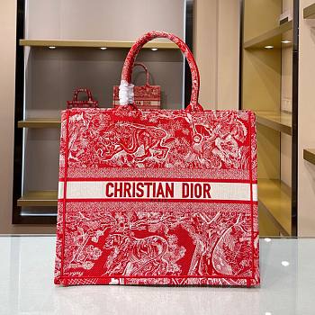 Christian Dior |Book Tote Raspberry - M1286Z - 41.5x34.5x16cm