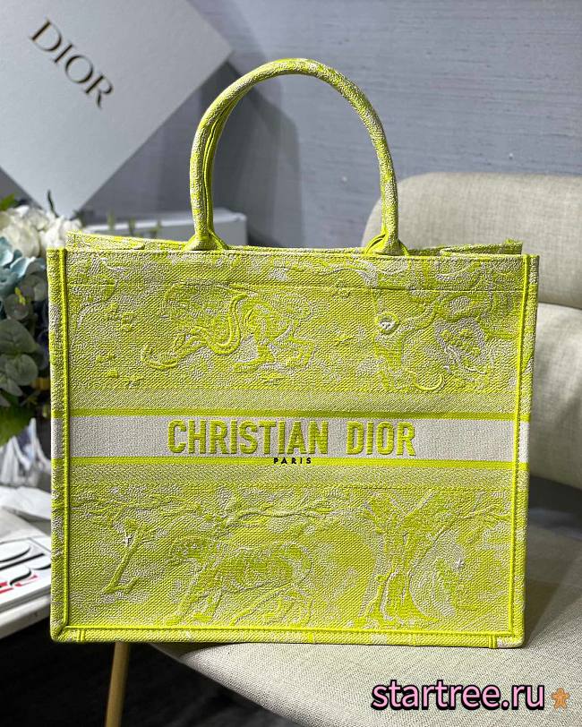 Christian Dior |Book Tote Lime - M1286Z - 41.5x34.5x16cm - 1