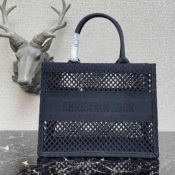 Christian Dior| Mesh Book Tote Black -  36cm