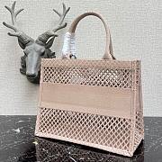 Christian Dior| Mesh Book Tote Pink -  36cm - 4