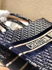 Christian Dior| Book Tote Blue Oblique Embroidery - M1296Z - 36cm - 2