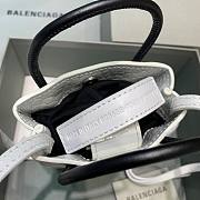 Balenciaga| Shopping Phone Holder In White Crocodile - 12x4.5x18cm - 6