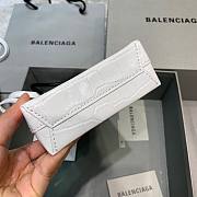 Balenciaga| Shopping Phone Holder In White Crocodile - 12x4.5x18cm - 5