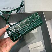 Balenciaga| Shopping Phone Holder In Green Crocodile - 12x4.5x18cm - 5