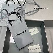 Balenciaga| Shopping Phone Holder In Grey - 12x4.5x18cm - 1