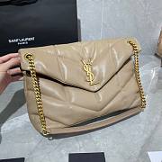 YSL| Loulou Puffer Medium Bag In Quilted Lambskin Beige - 35x23x13.5cm - 5