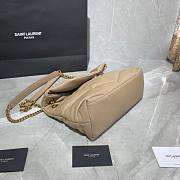 YSL| Loulou Puffer Small Bag In Quilted Lambskin Beige - 29x17x11cm - 4