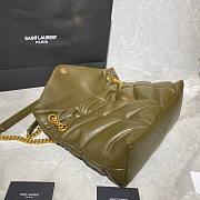 YSL| Loulou Puffer Medium Bag In Quilted Lambskin Olive Green - 35x23x13.5cm - 4