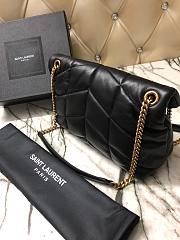 YSL| Loulou Puffer Small Bag In Quilted Lambskin Black Golden - 29x17x11cm - 3