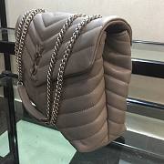 YSL| Loulou Small Chain White Shoulder Bag - 30x10x22cm - 5