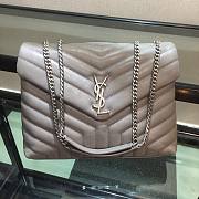 YSL| Loulou Small Chain White Shoulder Bag - 30x10x22cm - 6