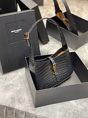 YSL| Le 5 À 7 Hobo Bag In Crocodile-Embossed Shiny Leather - 25X14X6cm - 2