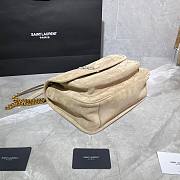 YSL| Niki Medium In Suede Beige - 28×20×8cm - 3