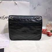 YSL| Niki Shoulder Bag Black - 28x20x8.5cm - 5